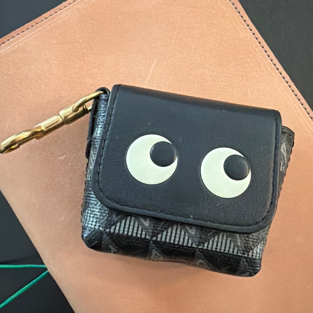 Anya Hindmarch “Eyes” head phone case Case with Key Hook